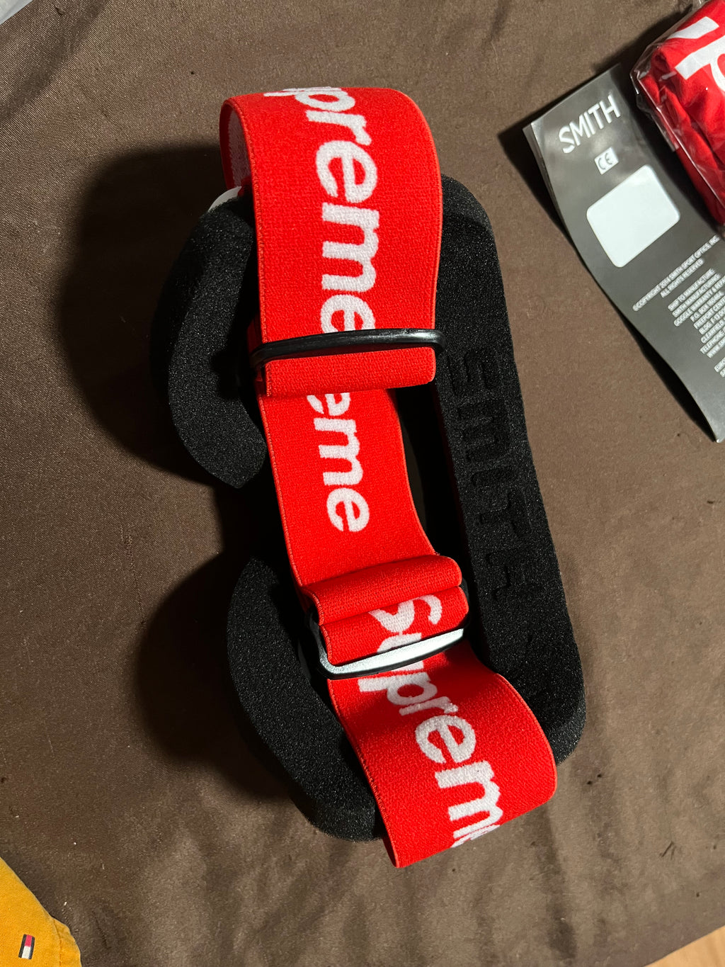Supreme x Smith Ski Goggles White/Red Mirror Lens