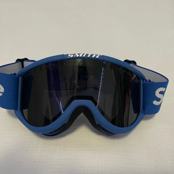 Supreme x Smith Blue Goggles Ski Mask Glasses Blue Lens