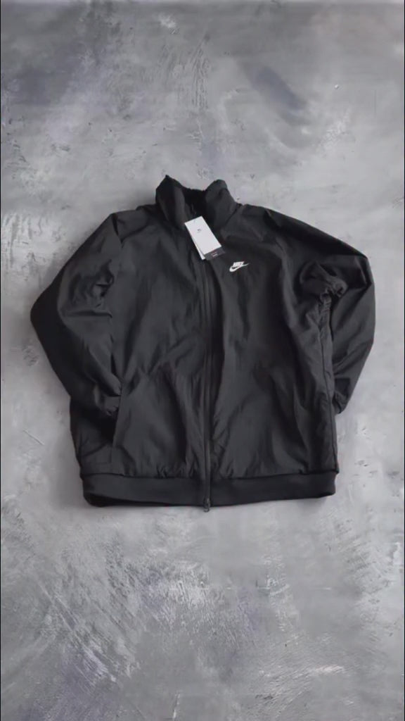 Nike Sportswear Big Swoosh Sherpa Fleece Jacket Black White